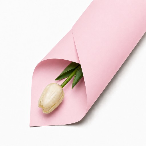 Papel coreano rosa pastel