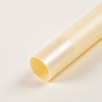 Papel coreano filo nacarado amarillo pastel