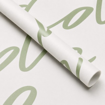 Papel coreano love blanco