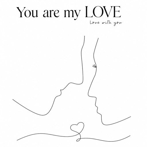 Papel coreano impreso you are my love
