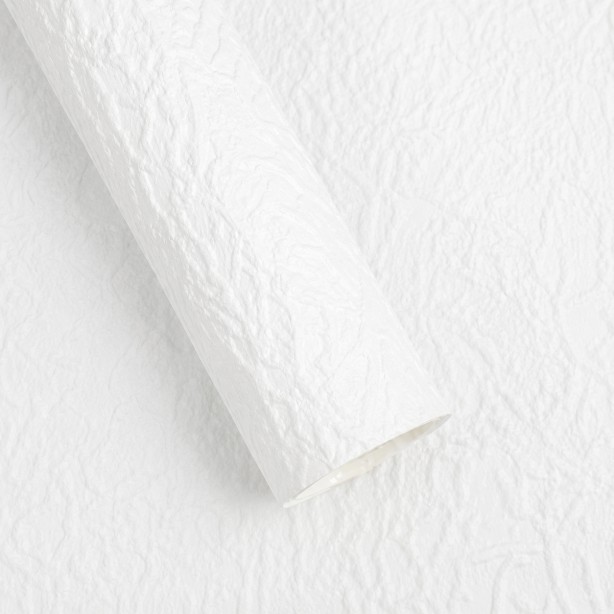Papel coreano texturizado corrugado blanco
