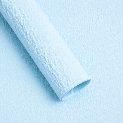 Papel coreano texturizado corrugado celeste