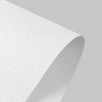 Papel coreano texturizado cuadriculado blanco