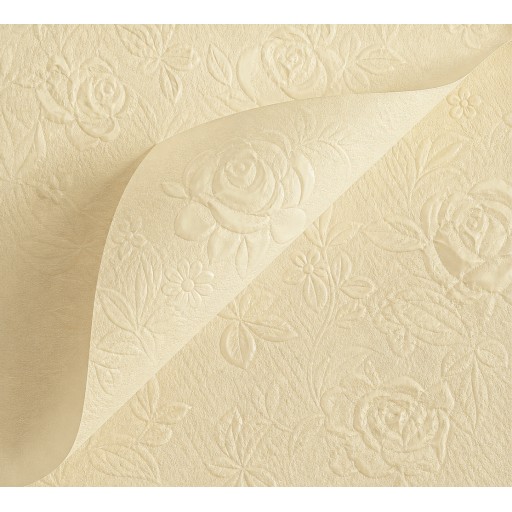 Papel coreano texturizado flor amarillo