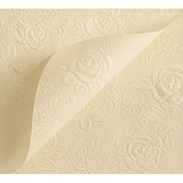 Papel coreano texturizado flor amarillo