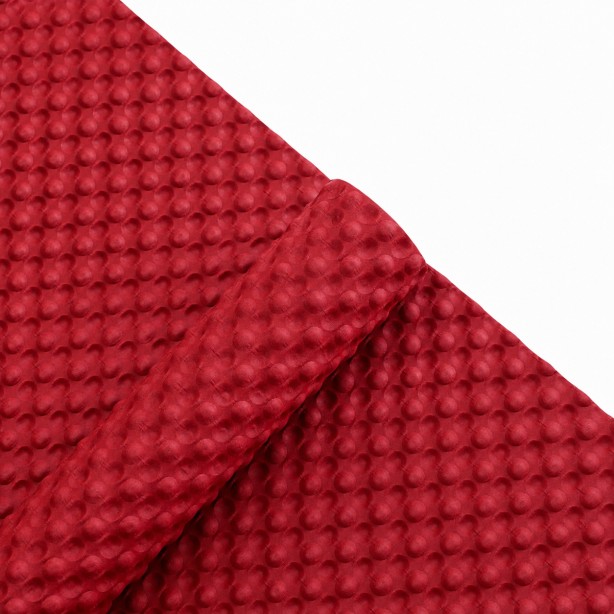 Papel coreano texturizado acolchado rojo