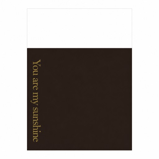 Papel para envoltura you are my sunshine negro