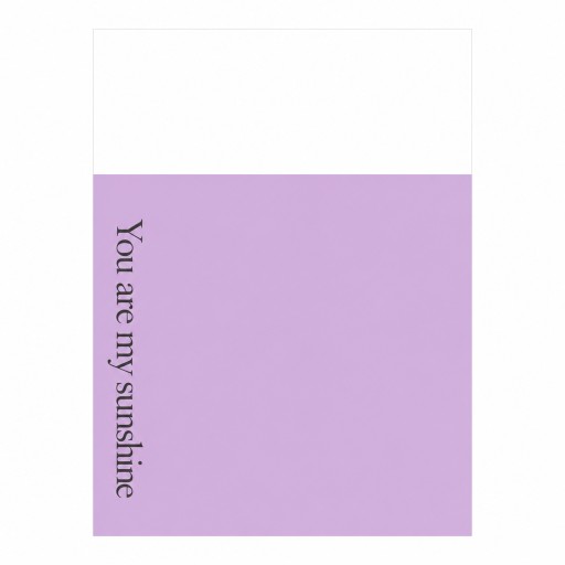 Papel para envoltura you are my sunshine lila