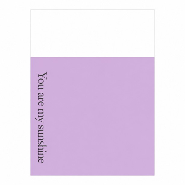 Papel para envoltura you are my sunshine lila