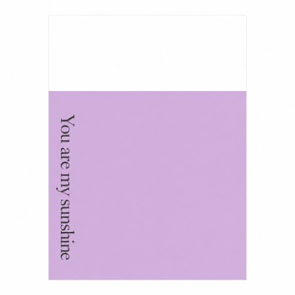 Papel para envoltura you are my sunshine lila