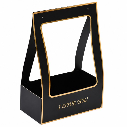 Caja de regalo para flores negro