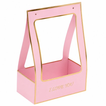Caja de regalo para flores rosado
