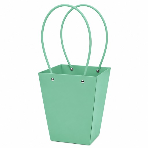 Cartera de regalo vertical para flores verde