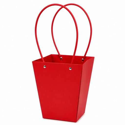 Cartera de regalo vertical para flores rojo