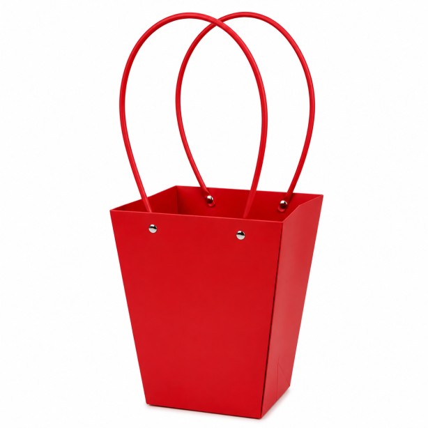 Cartera de regalo vertical para flores rojo