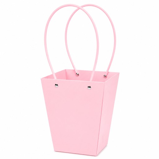 Cartera de regalo vertical para flores rosa pastel