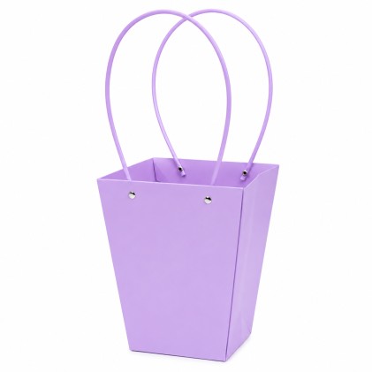 Cartera de regalo vertical para flores lila
