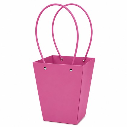 Cartera de regalo vertical para flores rosado