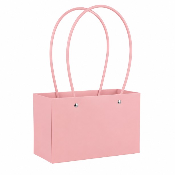 Cartera de regalo rectangular para flores palo rosa