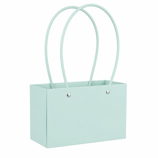Cartera de regalo rectangular para flores menta