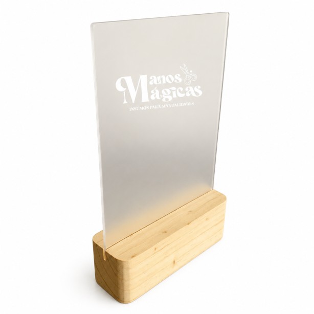 Placa con base de madera
