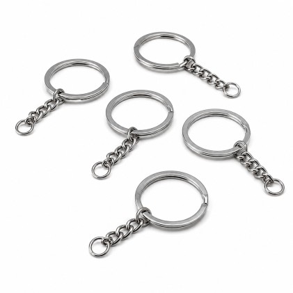 Paquete de argollas para llaveros (50 unidades)