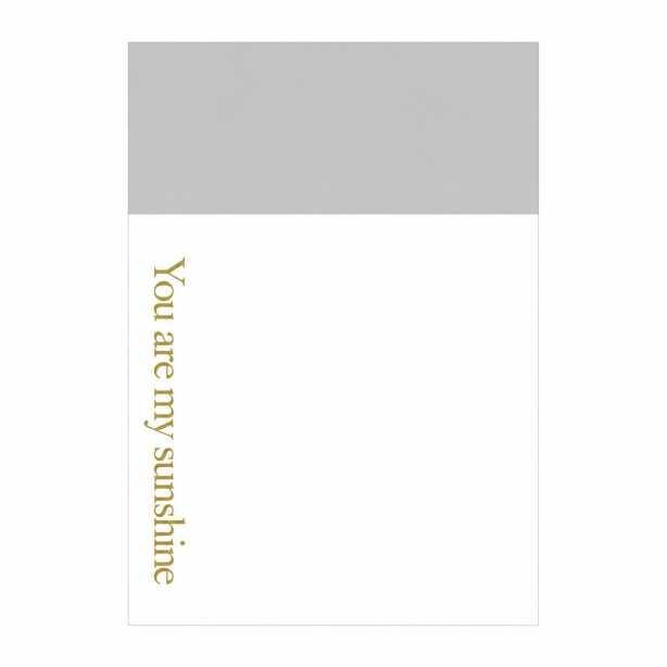 Papel para envoltura you are my sunshine blanco