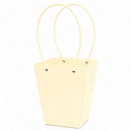 Cartera de regalo vertical para flores amarillo pastel