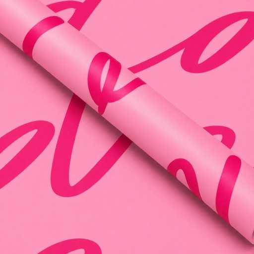 Papel coreano love rosado 2