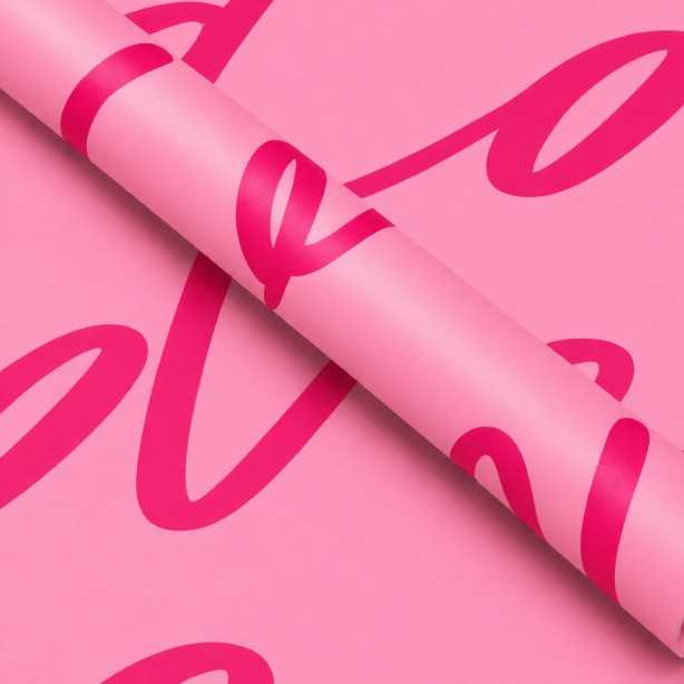 Papel coreano love rosado