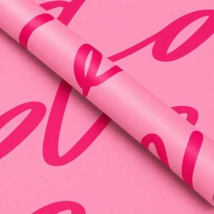Papel coreano love rosado