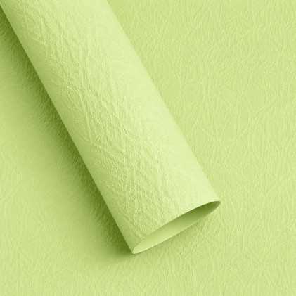 Papel coreano texturizado corrugado verde claro